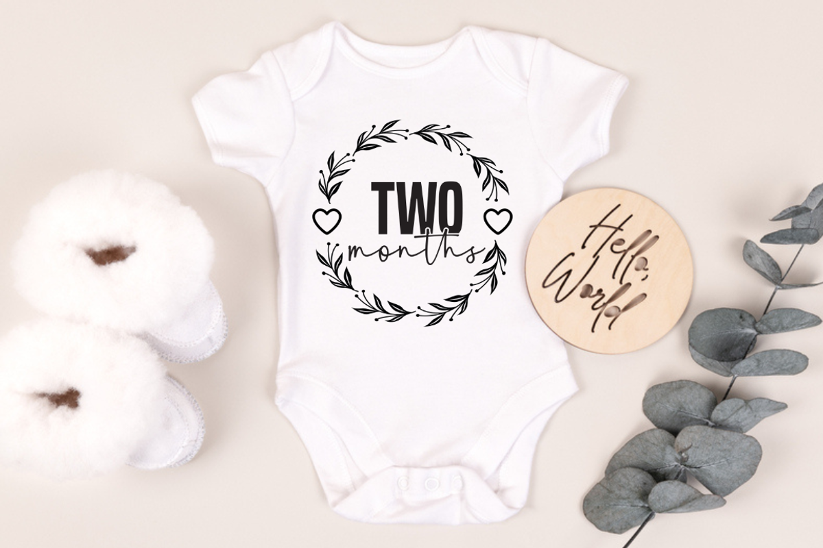 Baby Milestone round SVG Bundle, an Object Graphic by Design's Dark (Photo 3 of 9)