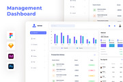 Management Dashboard UI Kits, an UI Kit Template by ENATIVE (Thumbnail 1 of 5)