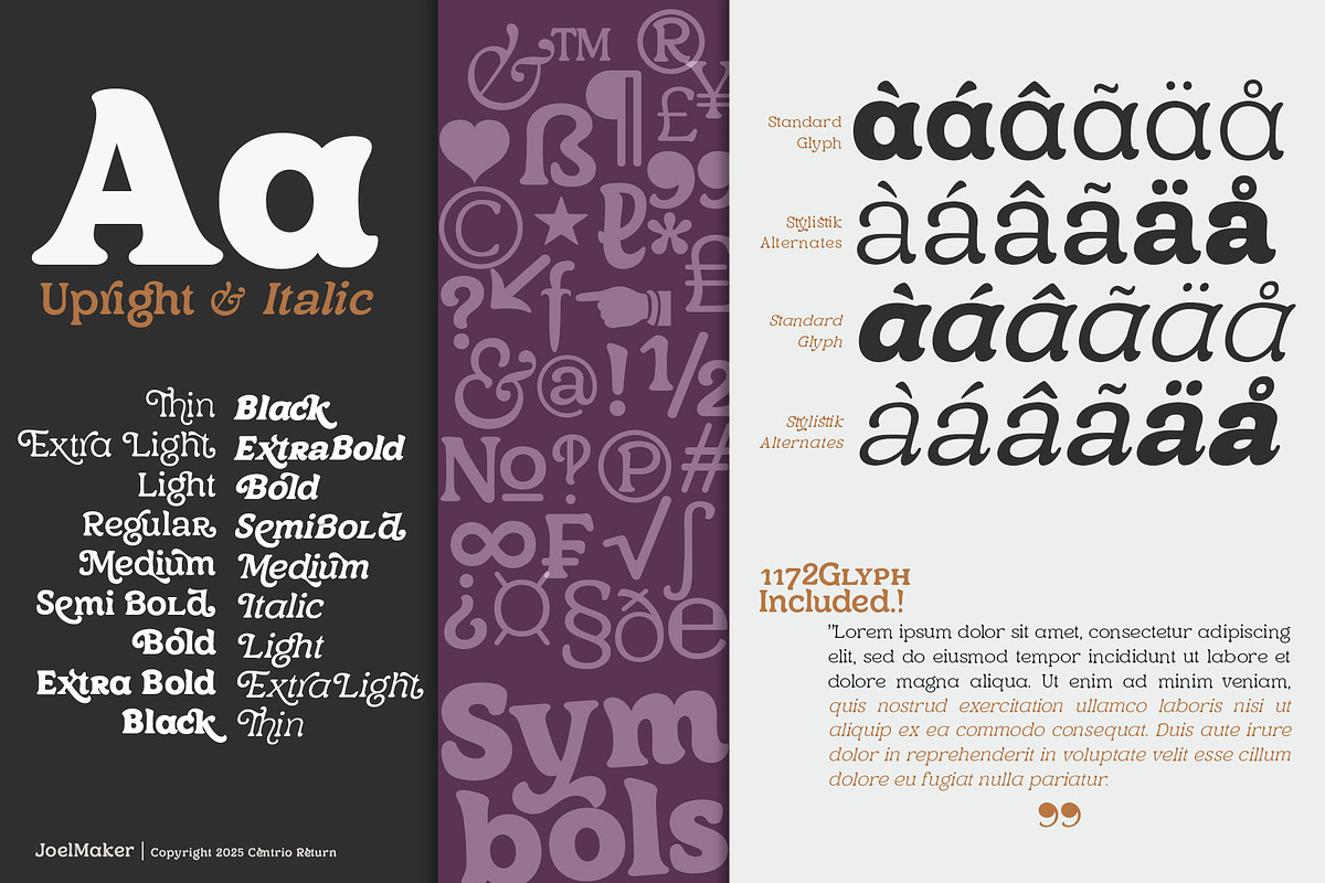 Centrio Return, a Serif Font by joelmaker (Photo 4 of 21)