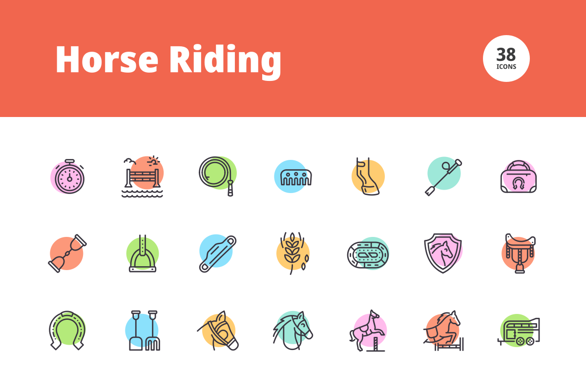 Horse Riding Icons, an Icon by Amogh Design (Photo 2 of 3)