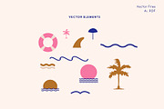 Summer Vector Seamless Patterns, a Pattern Graphic by All This Concept (Thumbnail 11 of 12)