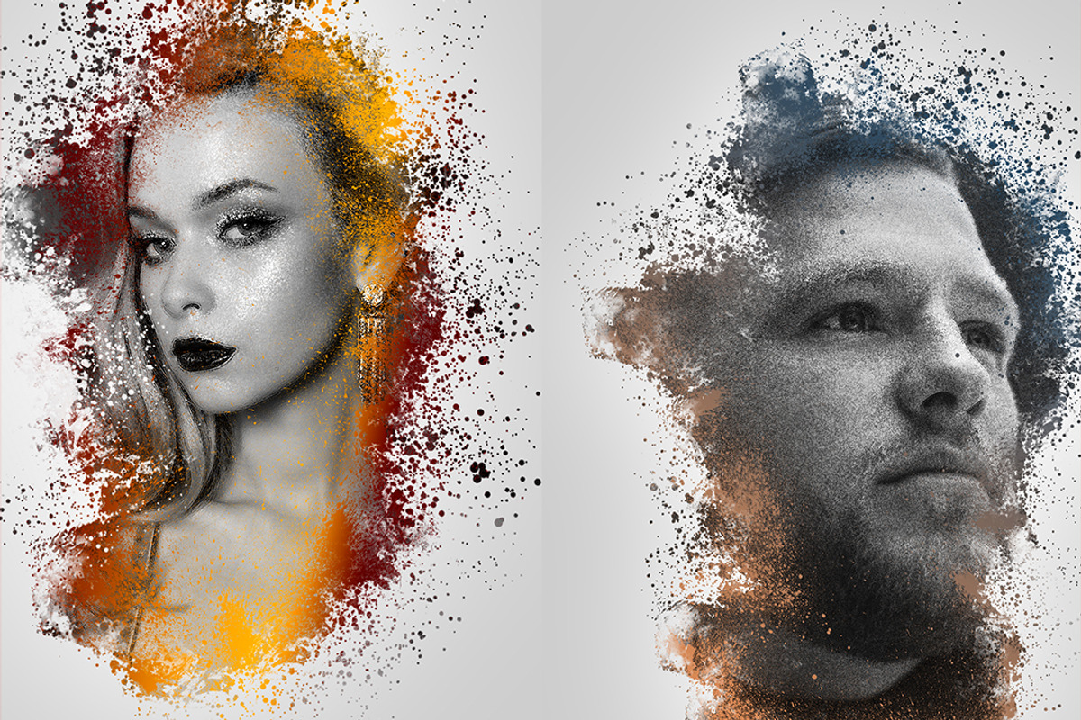 Colored Splash Photoshop Action, an Action Add-On by Grishka89 (Photo 3 of 8)