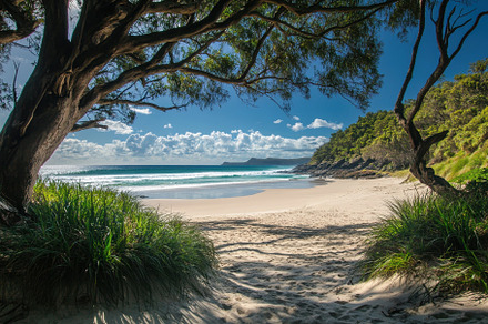 Pristine tropical beach with untouch, a Photo by Iftikhar Alam