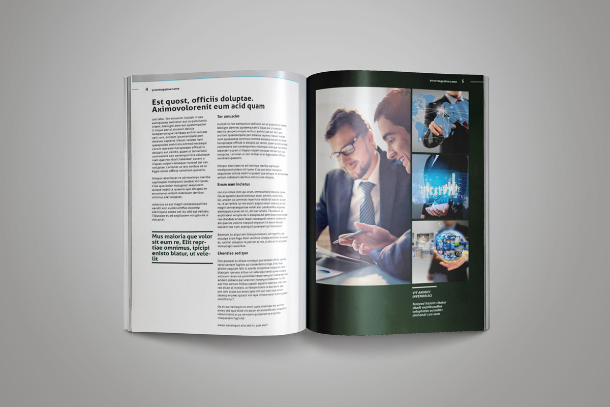 InDesign Magazine Template, a Magazine Template by Indotitas (Photo 3 of 10)