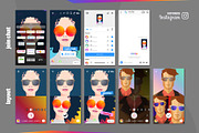 Screens Interfaces Instagram, a Social Media Template by karnofff (Thumbnail 5 of 6)