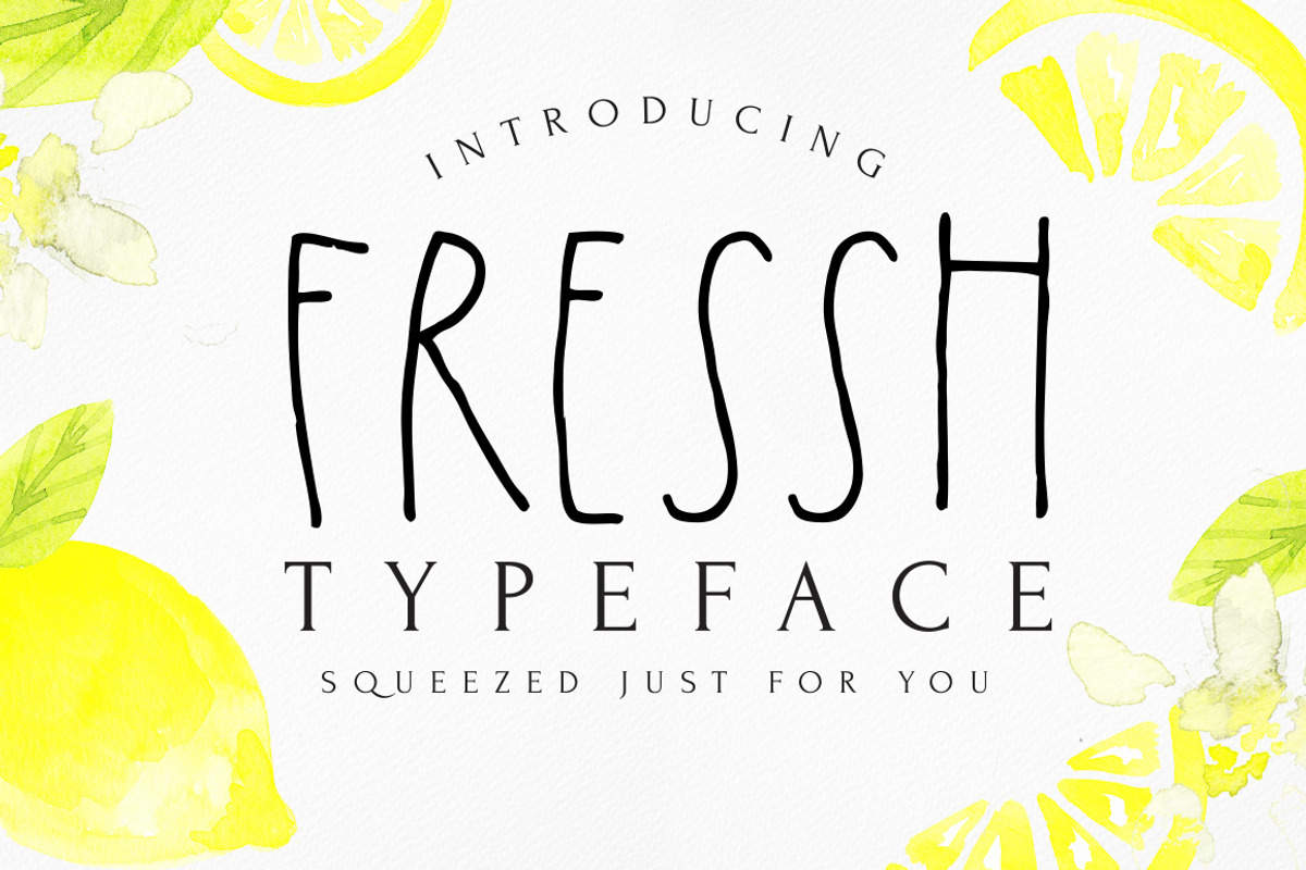 FRESSH typeface