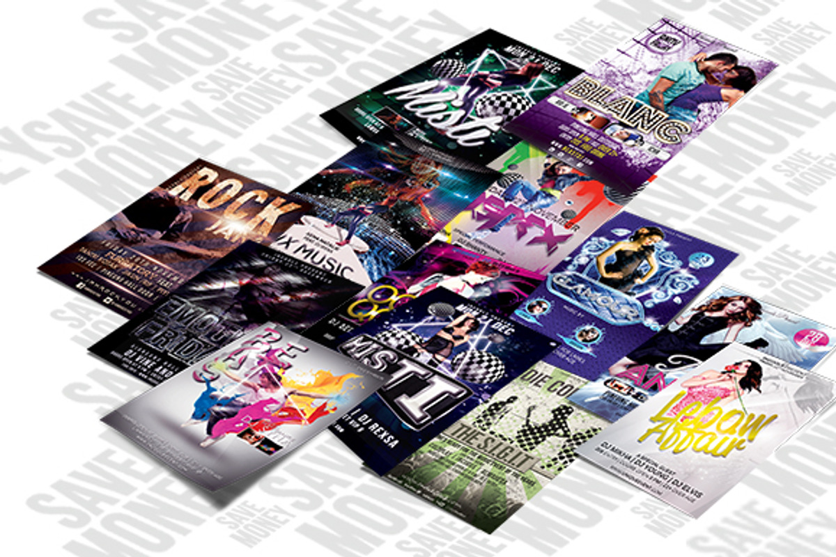 $15 = 13Flyer Bundle, a Flyer Template by temphall (Photo 1 of 3)