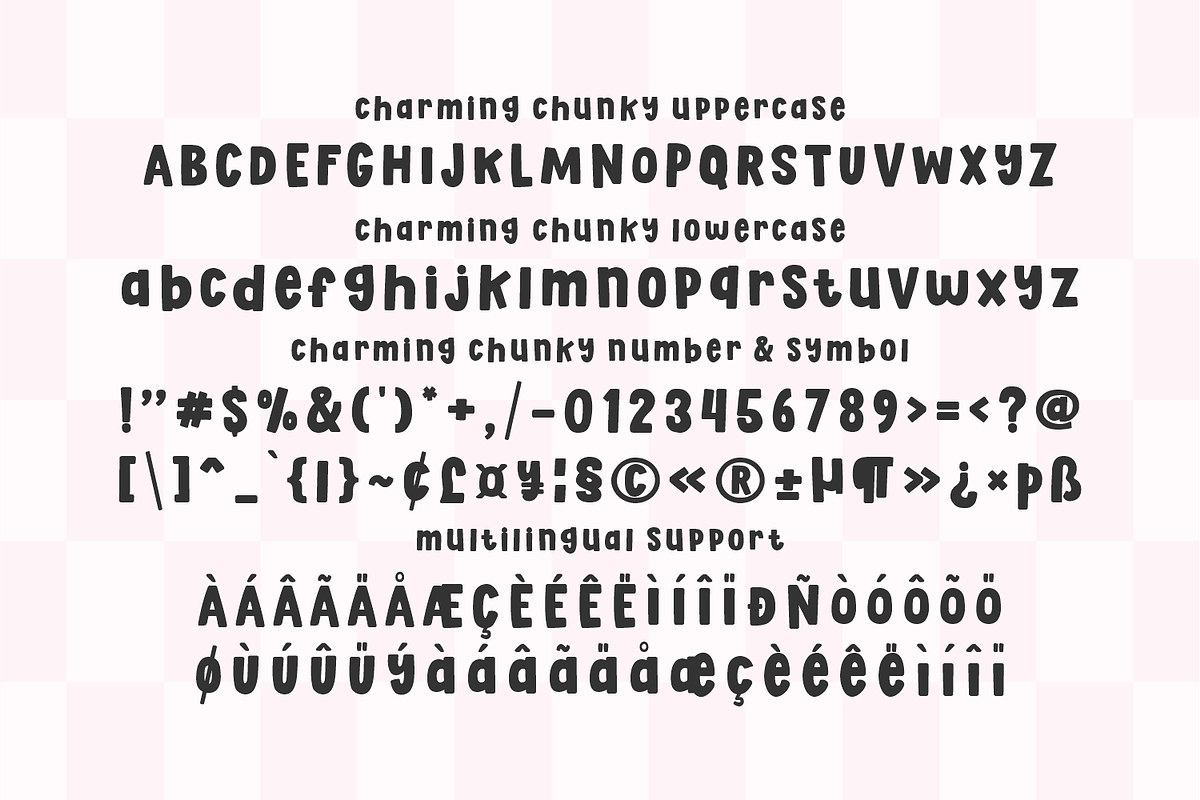 Charming Chunky - Display Font, a Handwritten Font by Keithzo (Photo 8 of 8)