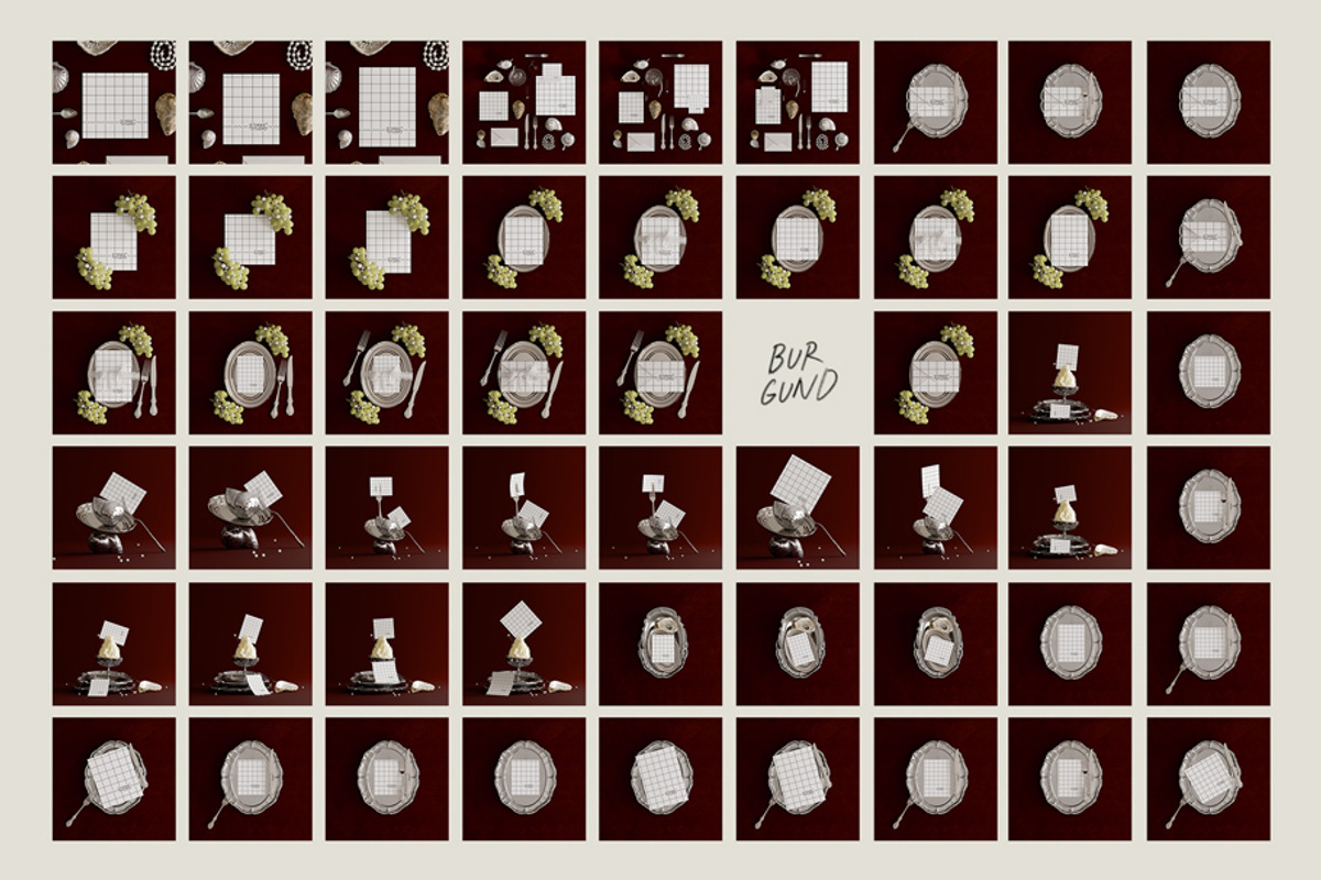 TREASURES OF THE SEA burgundy mockup, a Household Mockup by Stykke Studio (Photo 5 of 9)