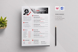 Modern Resume | InDesign& Word, a Resume Template by Creativity-Design