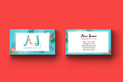 Floral Spring Business Card, a Business Card Template by land art (Thumbnail 3 of 4)