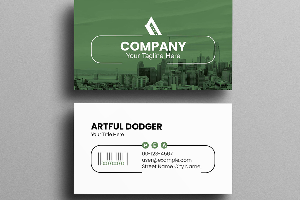 Modern Business Card Design, a Stationery Template by MightyDesign (Photo 3 of 6)