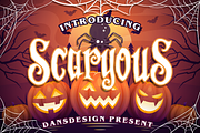 Scaryous, a Blackletter Font by dansdesign (Thumbnail 1 of 7)