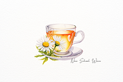 Realistic Watercolor Tea, a Decorative Illustration by New-School-Wave (Thumbnail 2 of 5)