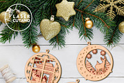 CHRISTMAS ORNAMENTS Multilayer File, a Templates & Theme by LaserCutano (Thumbnail 10 of 10)