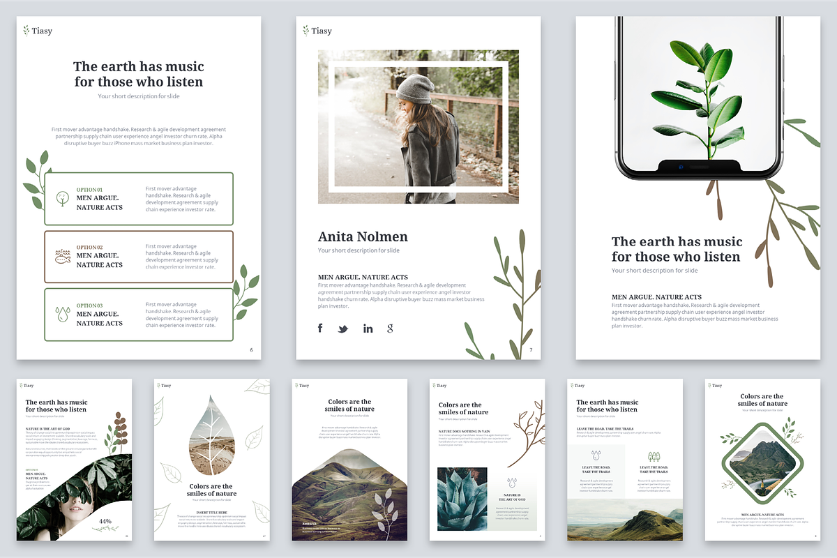 Tiasy Powerpoint Template (US - A4), a Presentation Template by Reshapely (Photo 2 of 6)