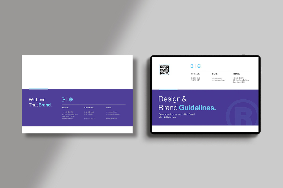 Brand Guideline Template, a Brochure Template by Spark_Creative (Photo 9 of 9)