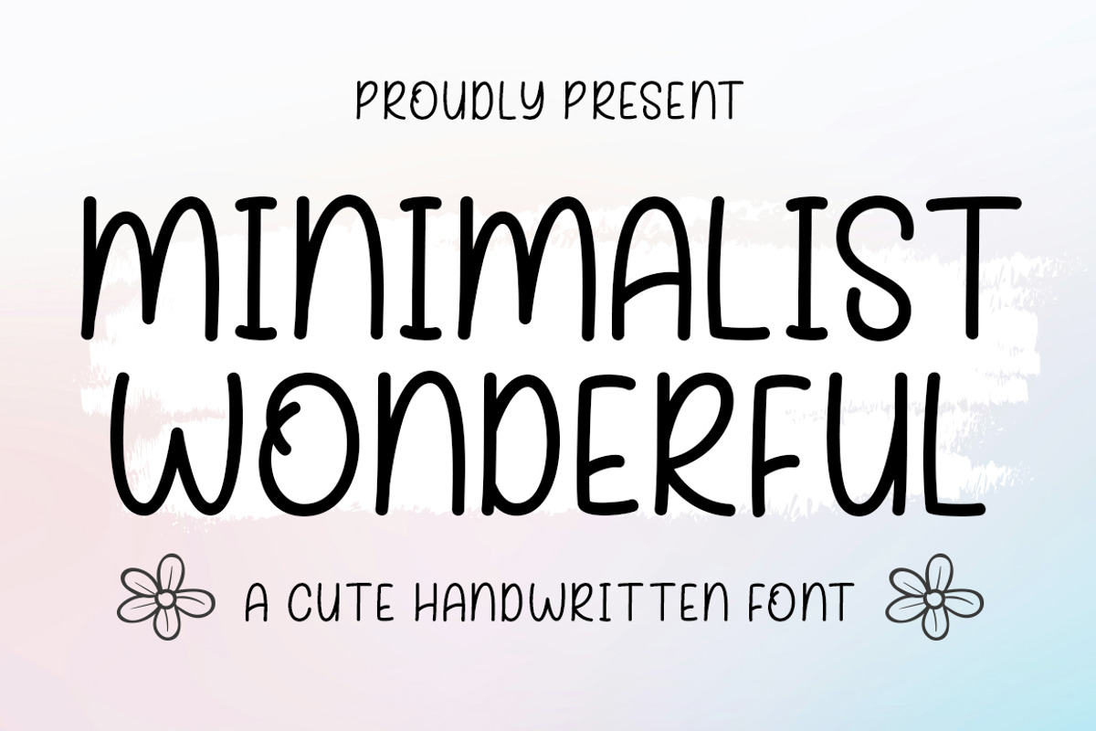 Minimalist Wonderful, a Handwritten Font by Rotterlab Studio (Photo 1 of 7)