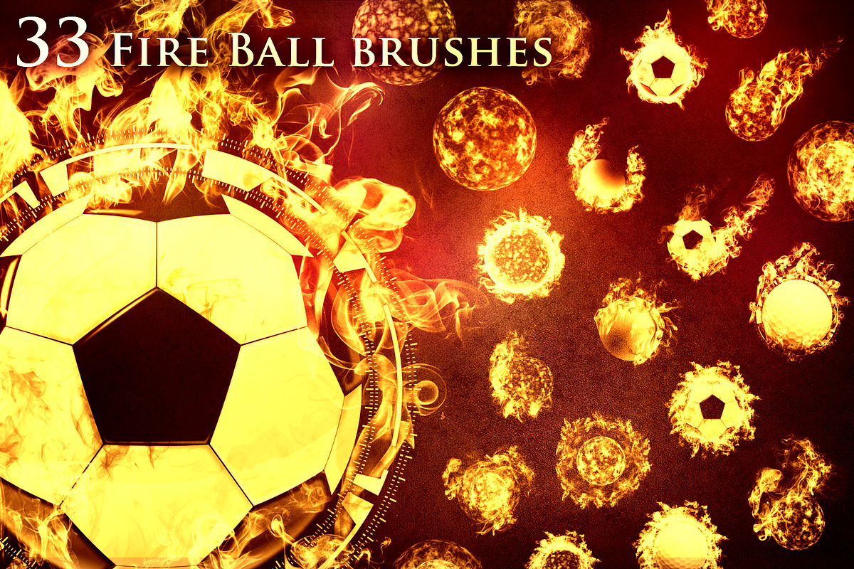 33 Fireball Brushes, a Brush Add-On by xresch (Photo 1 of 7)