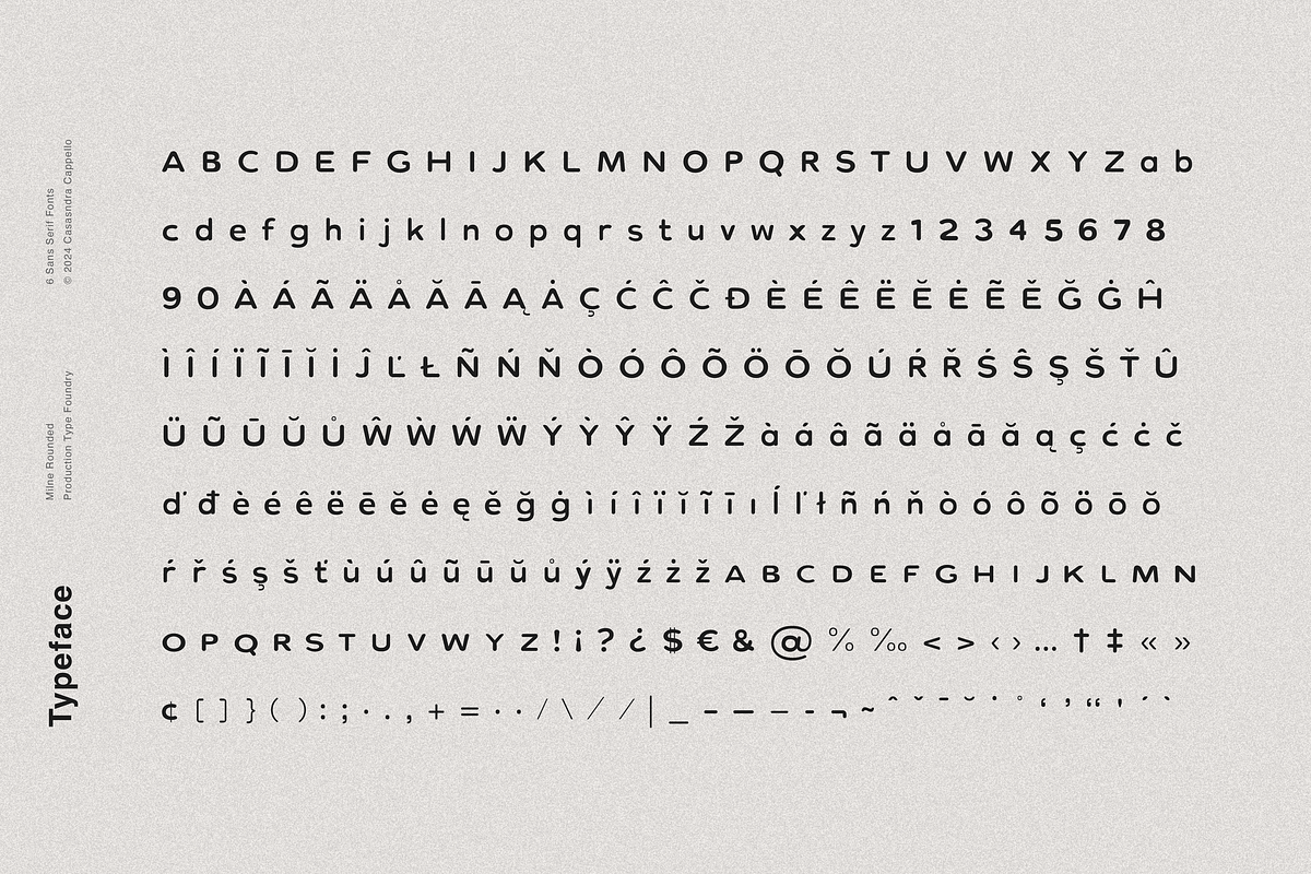 Milne Rounded - A Bold Sans Serif, a Sans Serif Font by Cassandra Cappello (Photo 9 of 9)