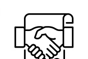 40 Corporate Legal Icon Set, an Outline Icon by adenpinkstore (Thumbnail 10 of 10)