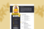 Delilah Dinah - Professional Resume, a Marketing Template by Cubex Design (Thumbnail 1 of 4)