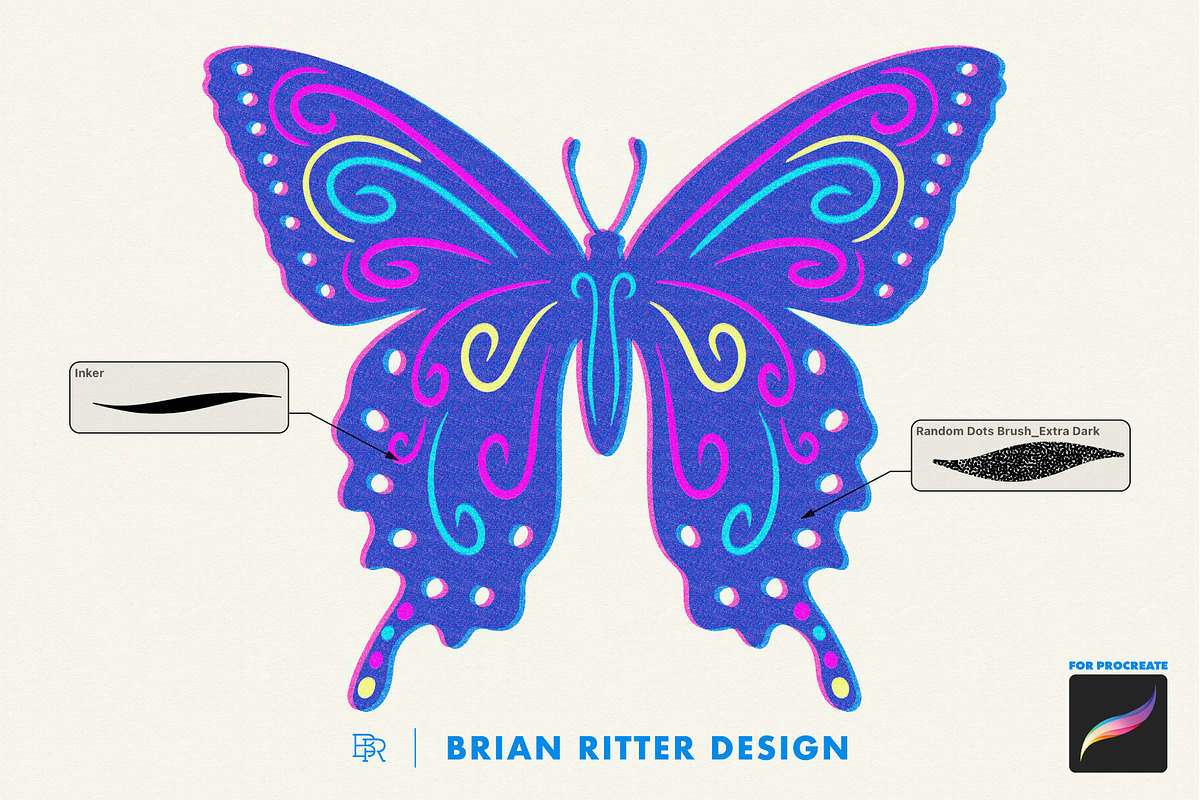 Risograph Toolkit for Procreate, a Brush Add-On by Brian Ritter Design (Photo 5 of 13)