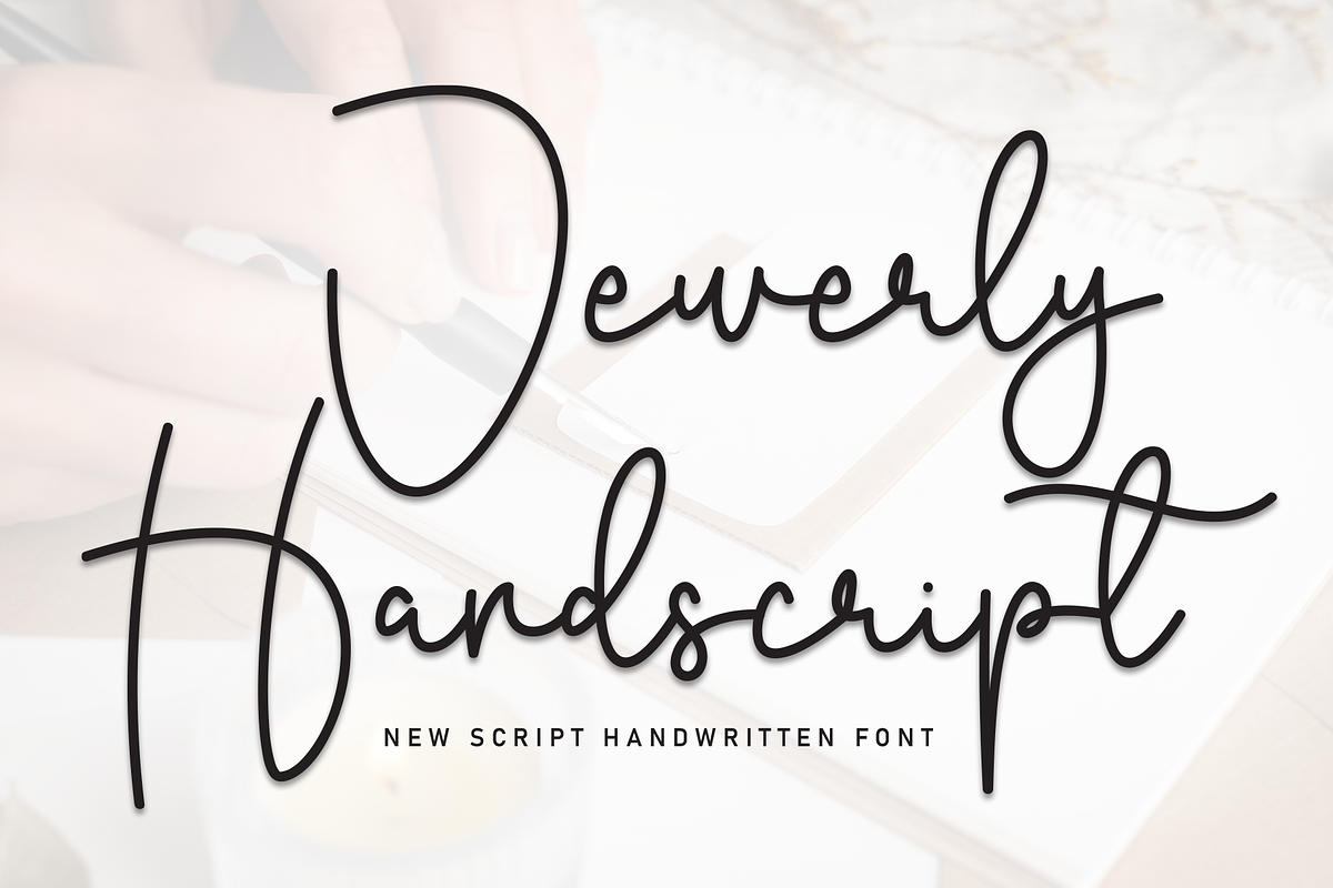 Jewerly Handscript | Script Font, a Handwritten Font by Scratchones (Photo 1 of 8)
