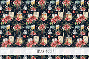 Classic Abstract Christmas patterns, an Animal Illustration by Yuliya Derbisheva (Thumbnail 9 of 9)