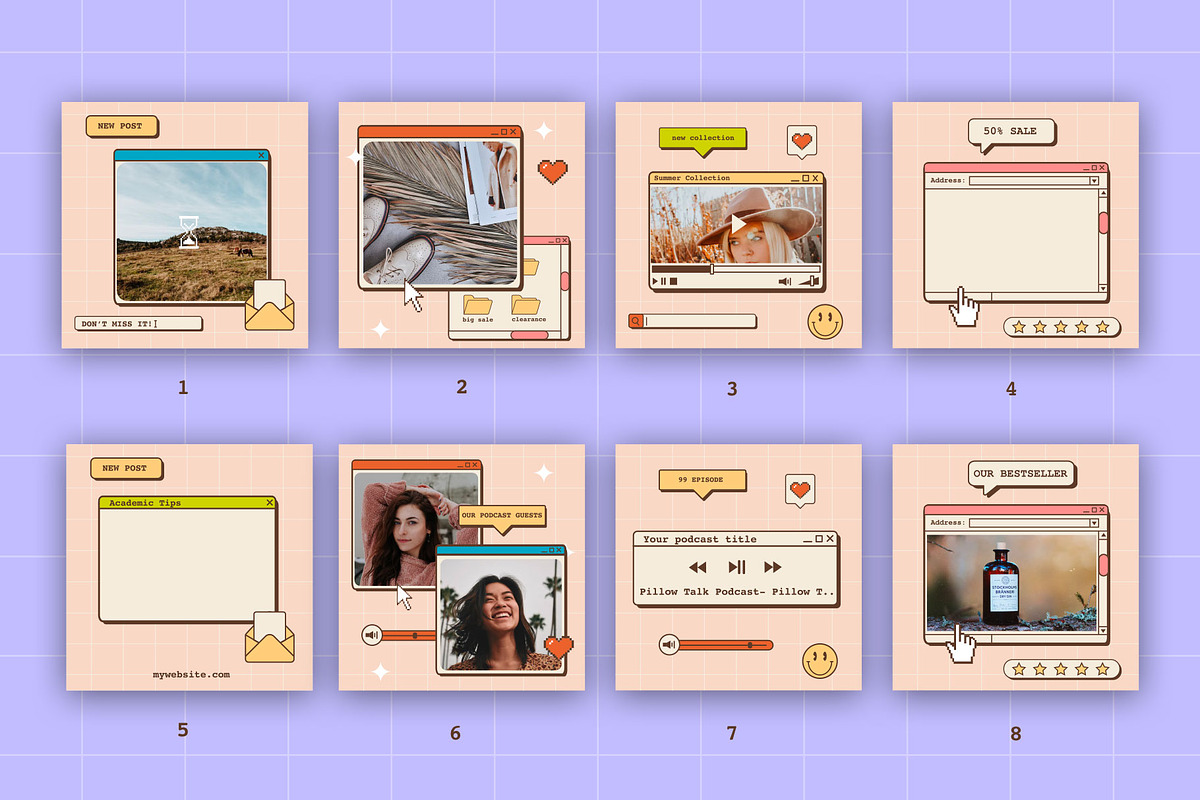 Old Computer Canva Instagram Templates preview 6