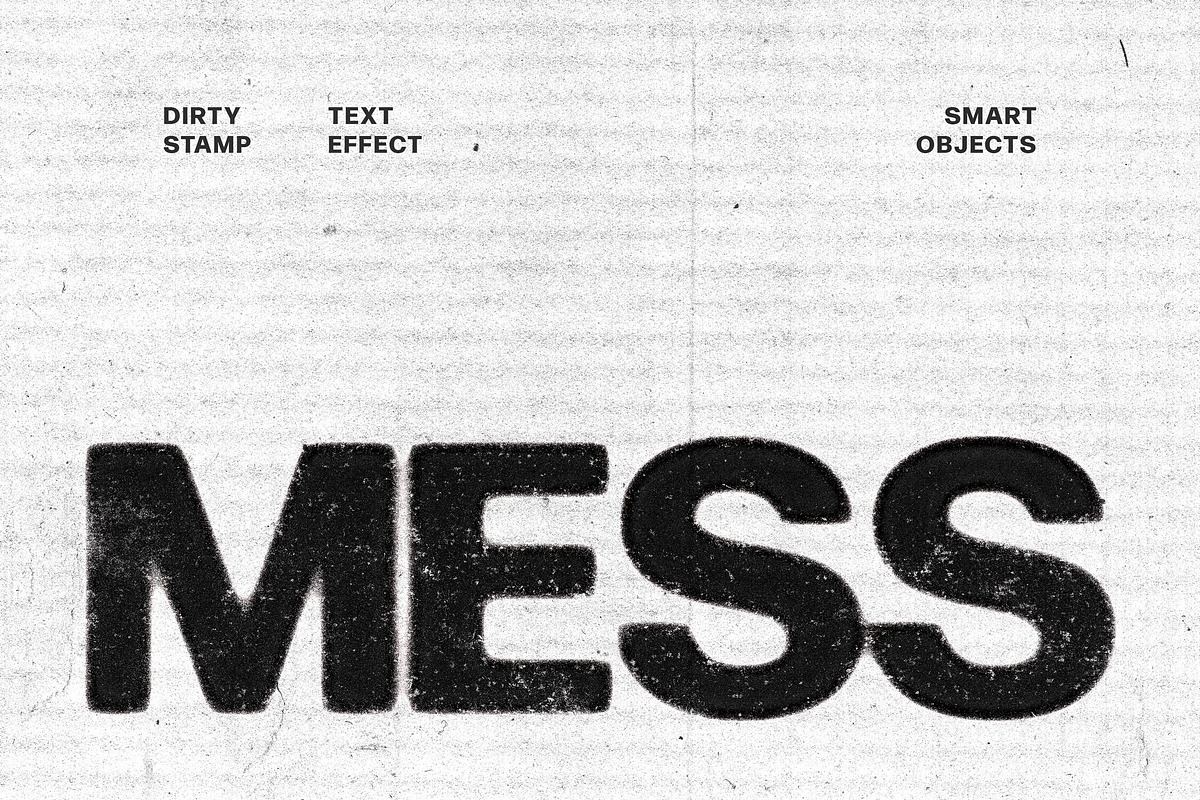 Dirty Stamp Text Effect, a Layer Style Add-On by Design Squad