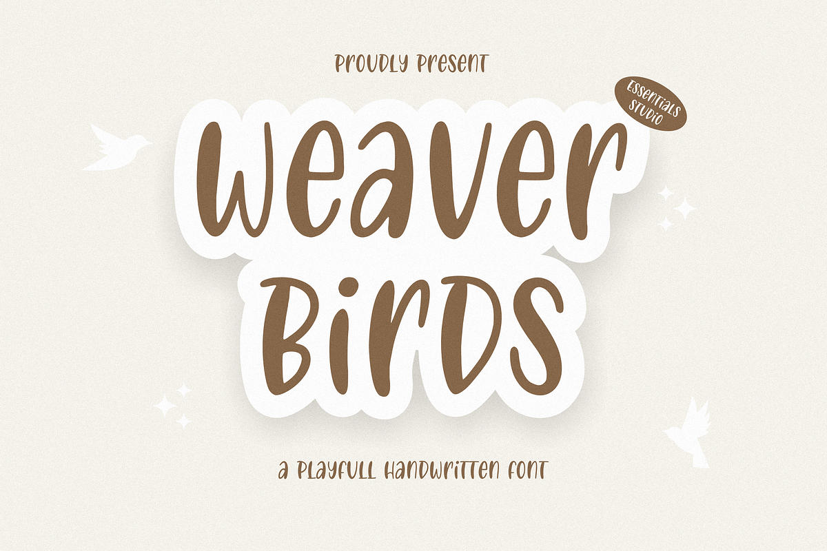 Weaver Birds, a Font by Essentials Studio (Photo 1 of 8)