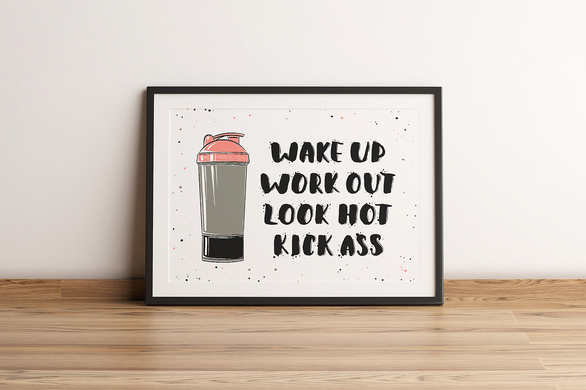 Gym equipment sketches and posters, a Decorative Illustration by Akimo Mia (Photo 5 of 9)