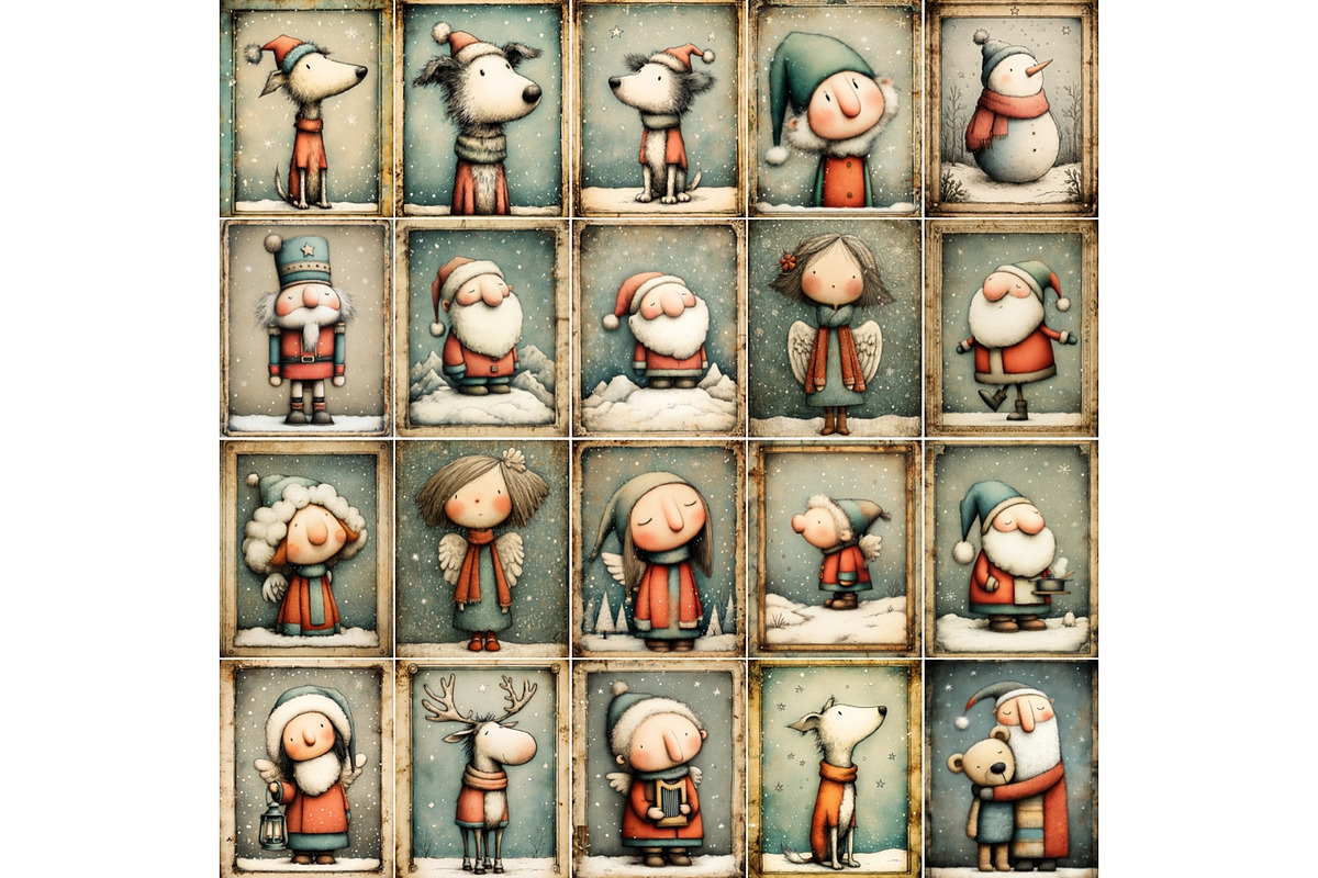Quirky Santa Printable Christmas, a Seasonal Illustration by Nicole Branger Art (Photo 8 of 15)