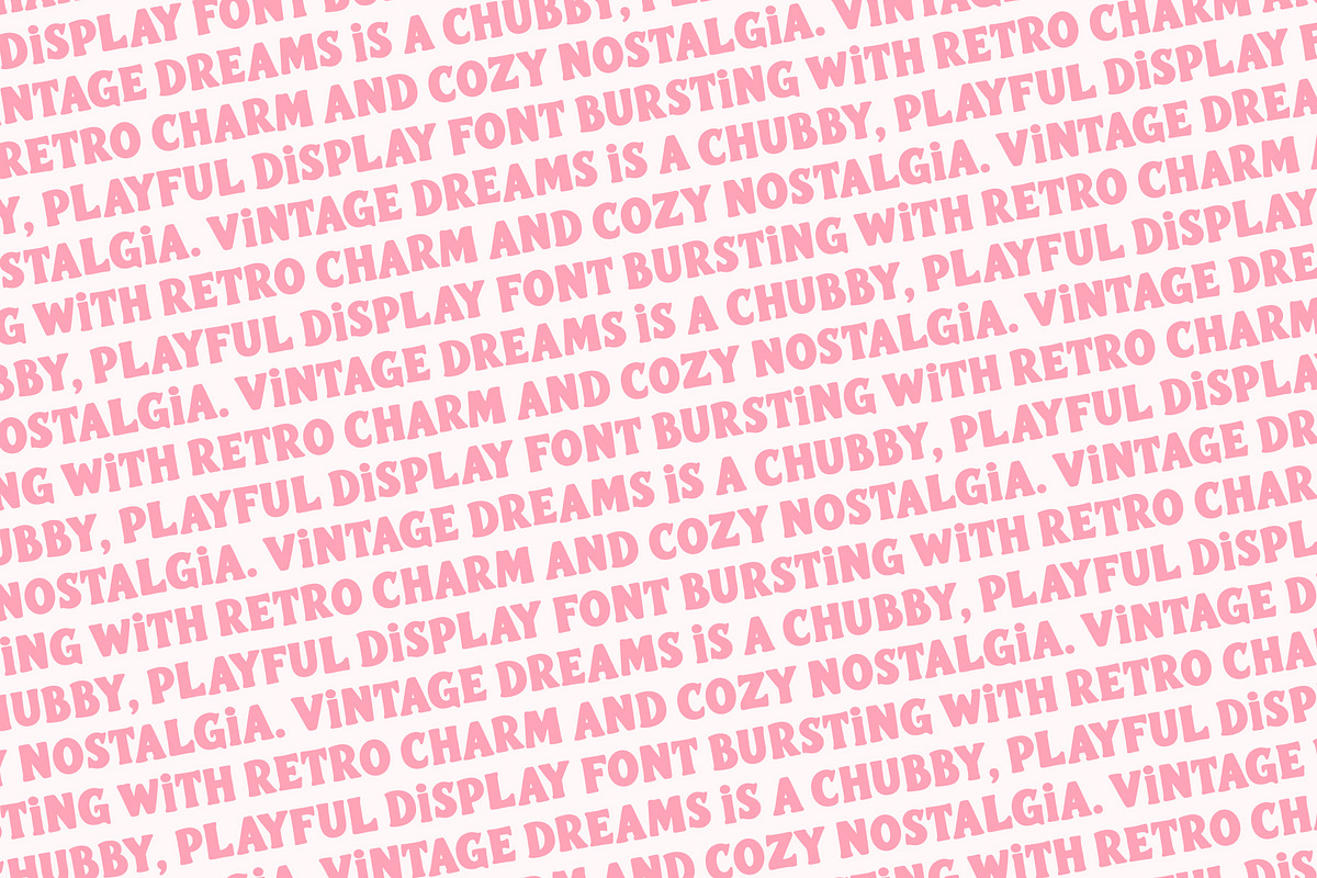 Vintage Dreams Font, a Slab Serif Font by Miss Tiina (Photo 3 of 5)