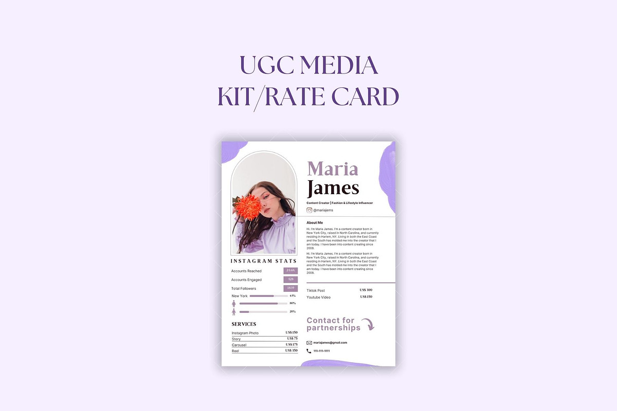 UGC Creator | Ugc creator portfolio, a Landing Page Template by Modernastic - Canva (Photo 4 of 5)