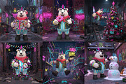 Bobo Spider-Punk, Clay 3D Clipart, a Seasonal Illustration by FactoryType Studio (Thumbnail 9 of 9)