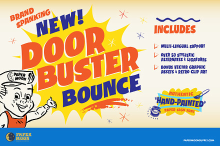 Doorbuster Bounce Sign Painter Font