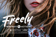 Freely Portrait Photoshop Actions, an Action Add-On by Presetrain Co. (Thumbnail 1 of 7)