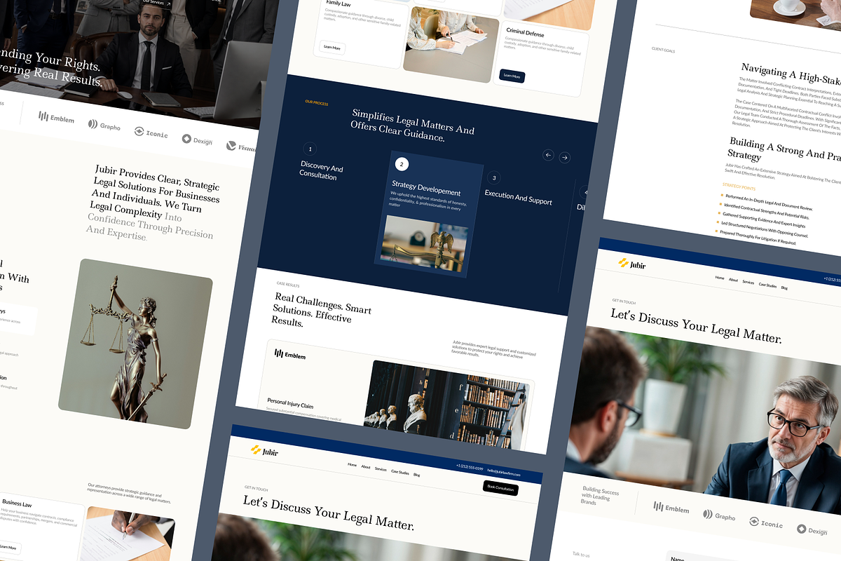 Jubir - Law Firm Website, a Landing Page Template by SLAB! Design (Photo 4 of 5)