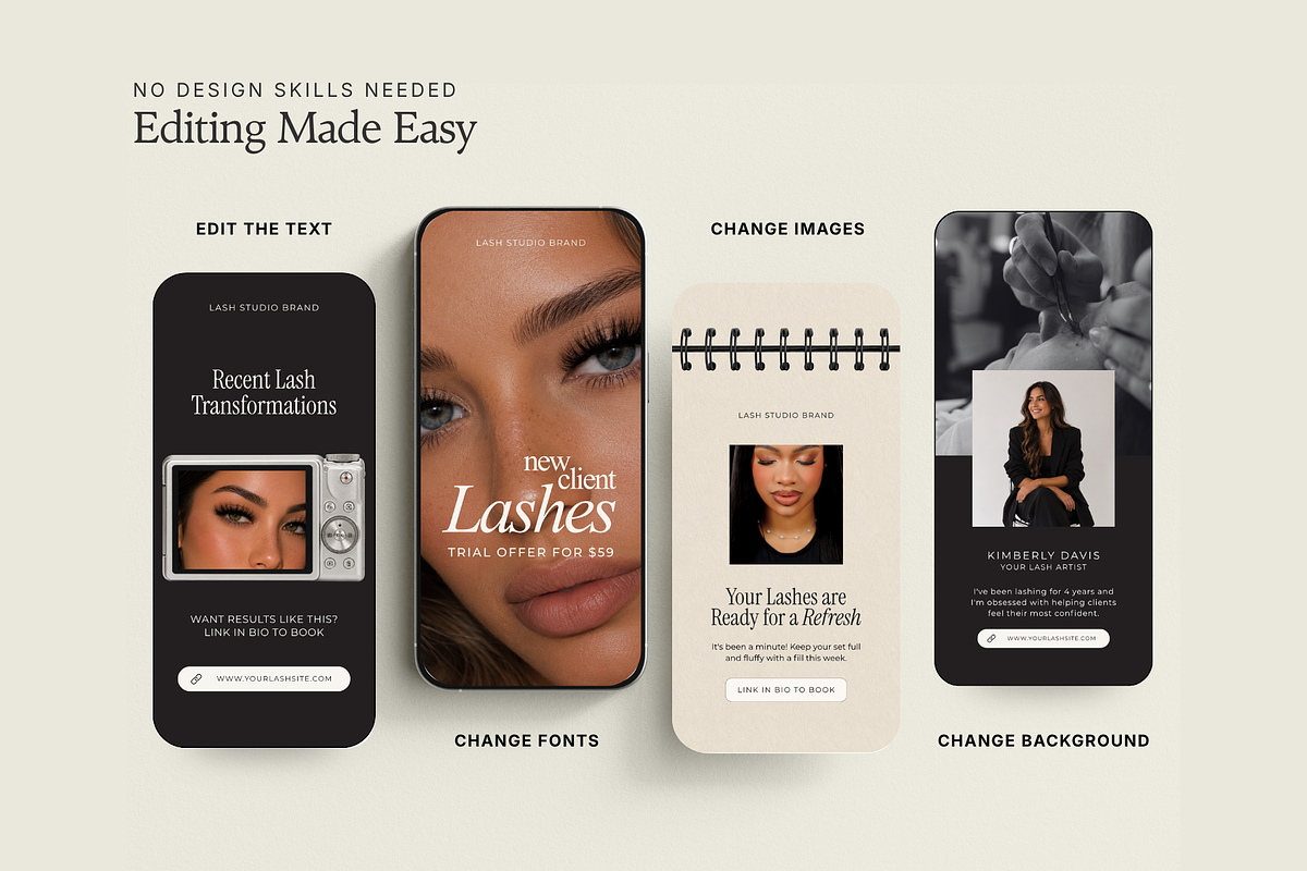 Lash Artist Instagram Story Template, a Social Media Template by Design Lush Studio (Photo 7 of 9)