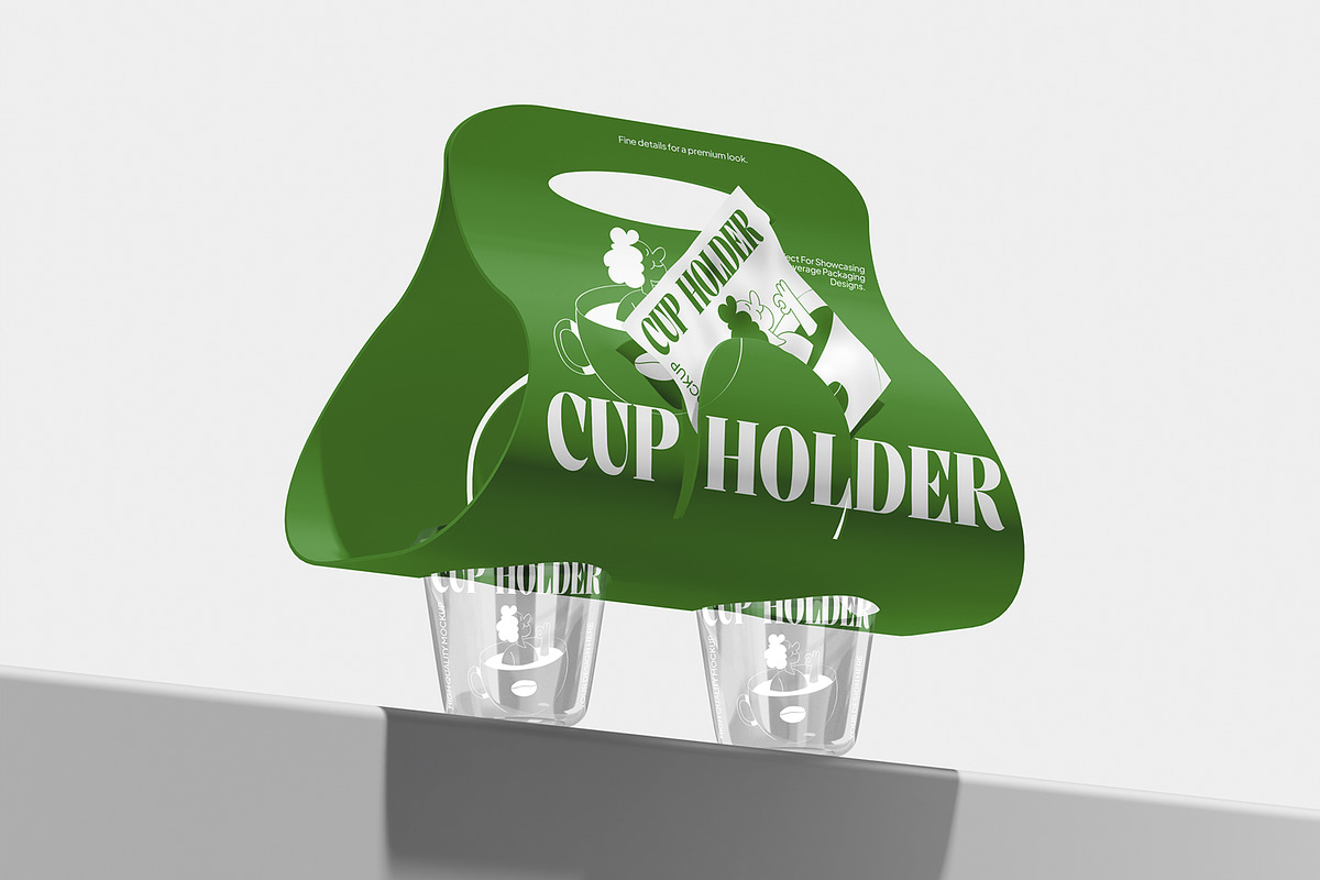Cup Holder Mockup, a Cups & Container Mockup by Unerispace (Photo 2 of 5)