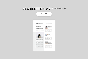 Newsletter Bundle MS Word & Indd