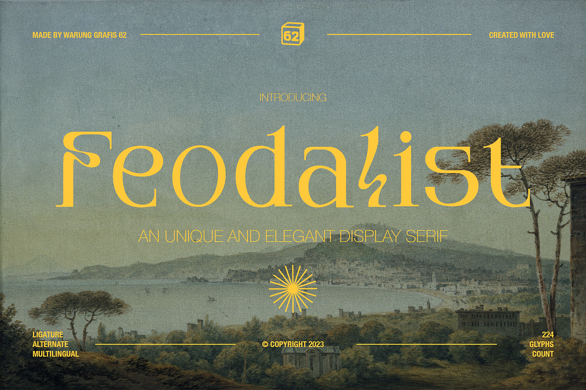 Feodalist - Elegant Display Serif, a Serif Font by Migunani Studio (Photo 1 of 10)