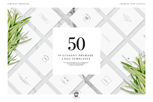 50 Elegant Premade Logo Templates