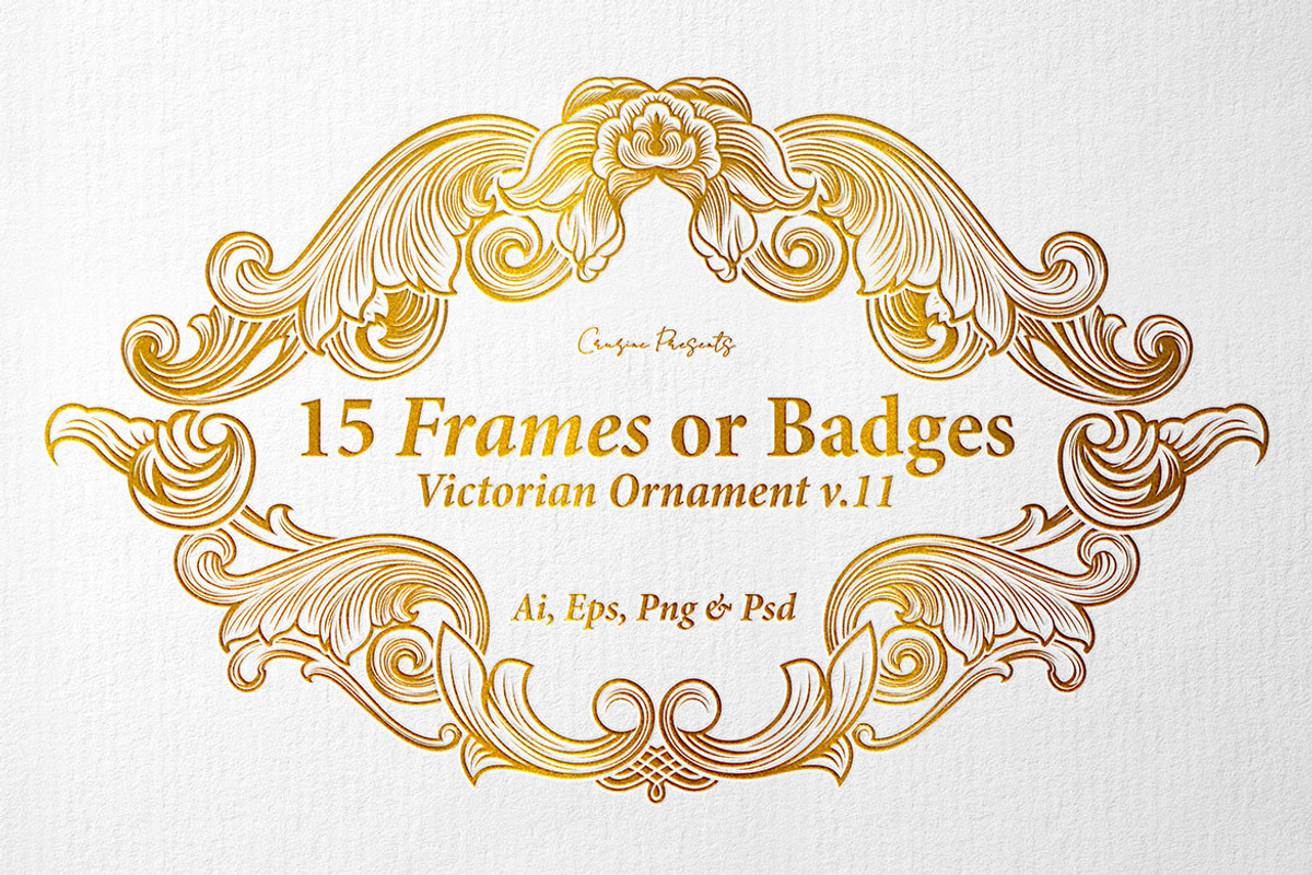 15 Frames v.11 - Victorian Ornament, a Graphic by Cruzine (Photo 1 of 7)