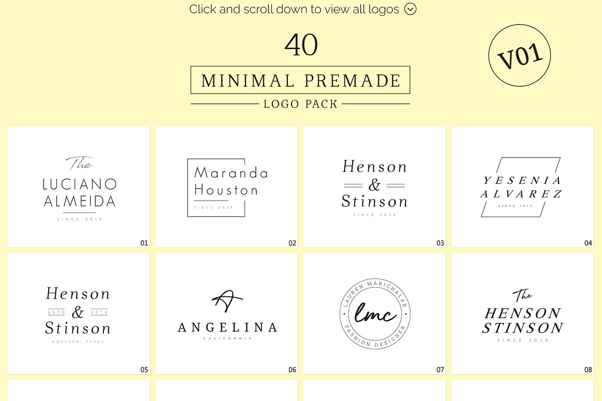 1200 Premade Logos Mega Bundle, a Branding & Logo Template by XpertgraphicD (Photo 16 of 60)