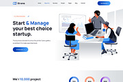 Startup Agency Template - Strane, a Bootstrap Template by HasThemes (Thumbnail 2 of 3)