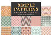 42 Simple Vector Patterns (v2), a Pattern Graphic by Jennadesigns (Thumbnail 6 of 17)