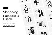 Shopping Illustration Art Set, a Person Illustration by Prosymbols (Thumbnail 1 of 13)
